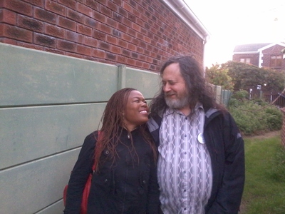 Richard Stallman visits Cape Town /static/South_Africa/StallmanAndLerato.jpg