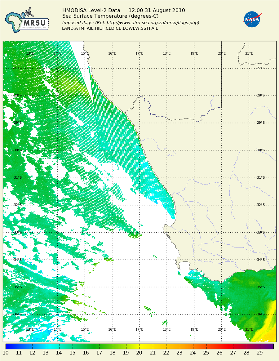 Using the Centre for High Performance Computing, Cape Town /static/South_Africa/WSAfrica_MODIS_sst_20100831.png