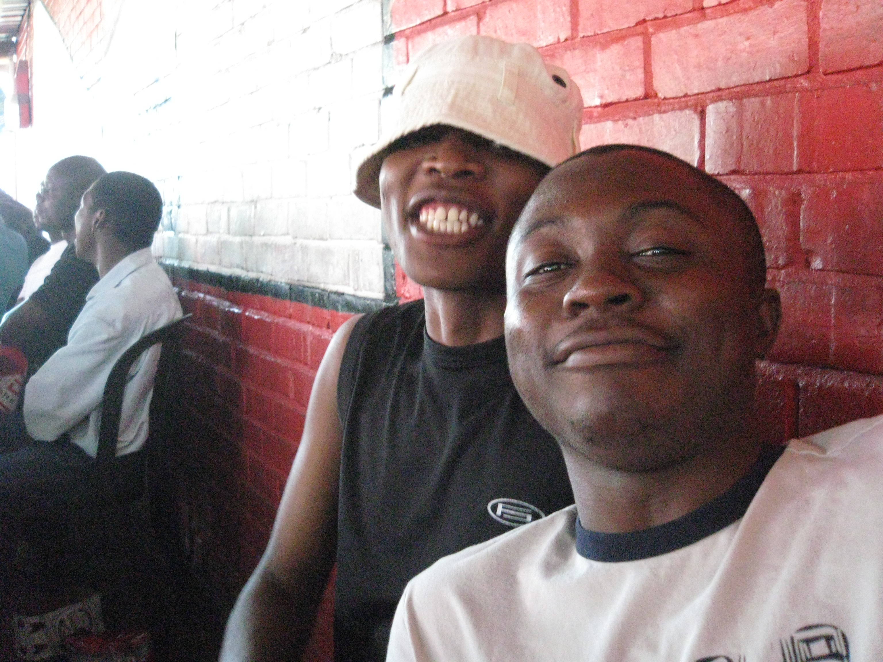 Alfred and Saheed as the cool dudes